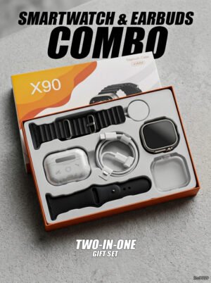 X90 Ultra3 Smartwatch & Earbuds Combo